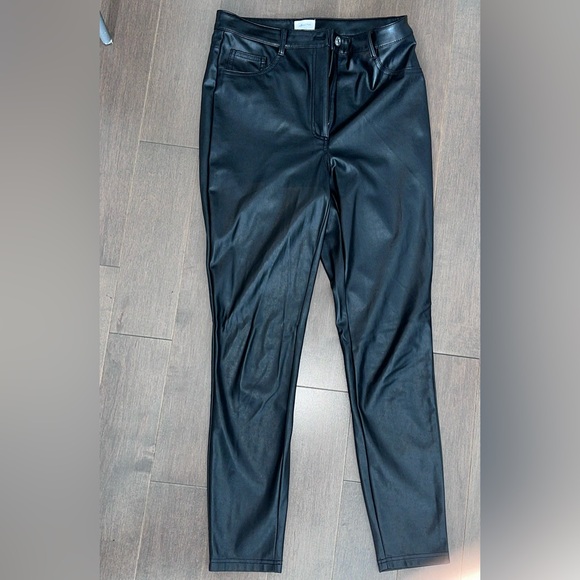 Aritzia wilfred melina high rise slim pants black size US 8 - Picture 2 of 3